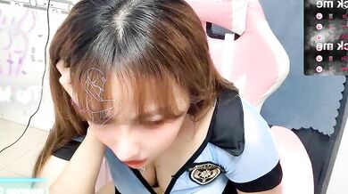 KellyPham22: Petite Asian cutie gets her tight ass fingered & dildoed by young cam2cam dude