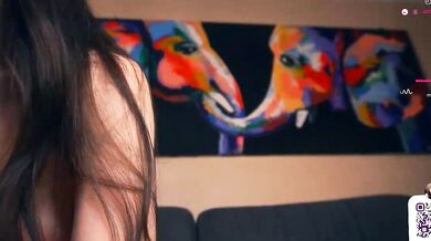 Kayens humiliates herself with anal-white and dirty talk in upskirt-teens cam show