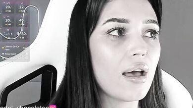 Adel-chocolatee - Porn Video [Bongacams]: teasing webcam goddess, raging arousal, aching arousal