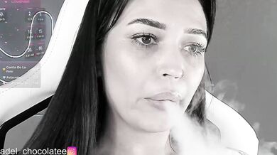 Adel-chocolatee - Porn Video [Bongacams]: teasing webcam goddess, raging arousal, aching arousal