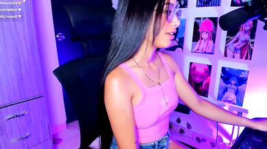 Petite new-teens Vickysth strips, roleplays & squirts in HD