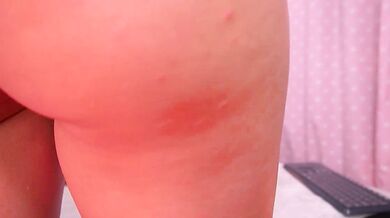 Violeta_aroca, a petite student, records herself fingering herself while giving a young student a big-tit handjob