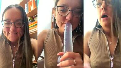 Watch as petite young brunette NarcissaHot flaunts her piercings & gives a steamy blowjob to a lucky dude