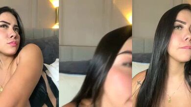 Miss_blue69 role-plays as a young, big-titted Asian in heels & records herself getting a deepthroat from a dildo