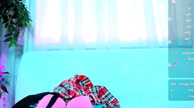 Bell_a_mi_ - Watch her small tits and tight ass get drilled hard with a dildo and vibrator in upskirt view!