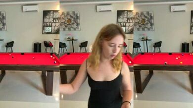 Nura_n_ Sarah's private video: Young Russian blonde Nura_n_ Sarah flaunts her shaven pussy in public & gets off