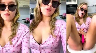 Little_Forest_ELF's steamy solo session with a white-dildo-and-vibrator-filled ass