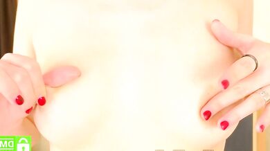 Riskyteasse gets naughty with her titties in a public upskirt video