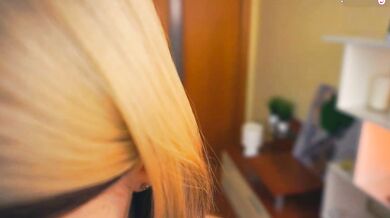 EngelAlman's private time with her tattoos-clad body in leather and heels