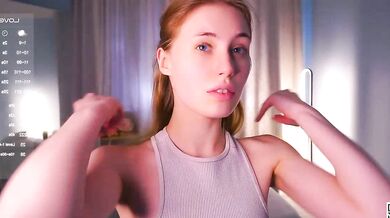 KeeleyCreswell's POV camel toe gets fingered & deepthroated in hot cam video