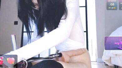 Ake_Mi's big tits bounce while she gets spanked in the shower, titty-fucking, and doggy-style with her favorite