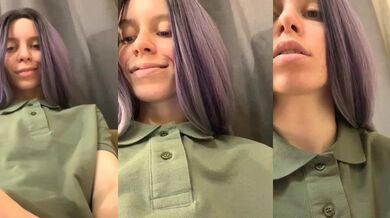 Petite RinaMood gets her tight ass drilled in upskirt cam2cam video with best friend's help