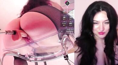 Nastybambi's POV deepthroat & ass play in the office - Deluxe Cam2Cam Office Outdoor White Big-Tits