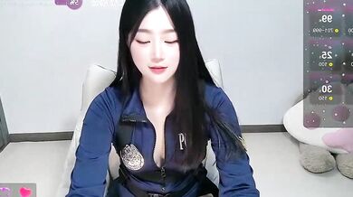 Interactive cam girl shows young asian girl how to pleasure herself with foot and toys