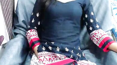Sassy_Myra: A young Indian cam girl fingers herself topless in a romantic Lovense video