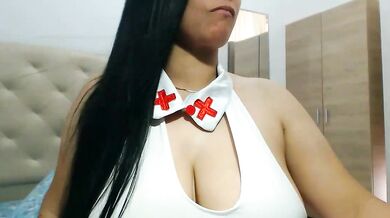 Camilahot23 goes wild with dildo & vibrator - Big-tits Spanish-speaking brunettes deepthroating & anal-l