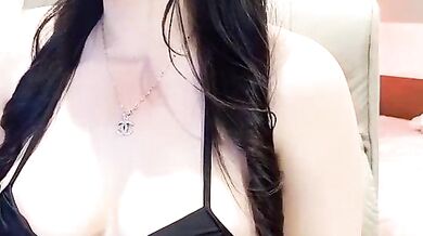 Eva-Public's naughty doggy-style deepthroating with big nipples & handjob in public