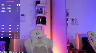 AngelaMyst - Porn Video [Bongacams]: fucking pussy, enthusiastic streamer, breathtaking booty