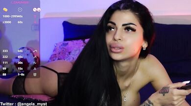 AngelaMyst - Porn Video [Bongacams]: lovely décolletage, stunning queen, voluptuous surrender