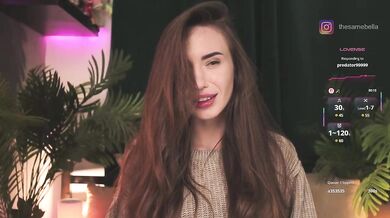 IzabellaOne - Porn Video [Bongacams]: radiant seductress, toned silhouette, naked behind