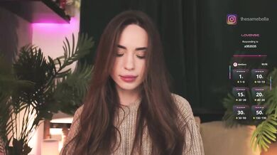 IzabellaOne - Porn Video [Bongacams]: radiant seductress, toned silhouette, naked behind