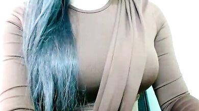 Sweet-alia strips, teases, and fingers herself in a hot, cheap, and intimate cam2cam show