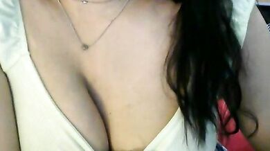 Watch this curvy Indian teen tease and finger her tight pussy on camera