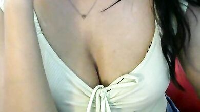 Watch this curvy Indian teen tease and finger her tight pussy on camera