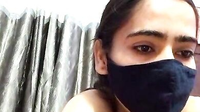 Sloppy Asian petite records herself & begs for more