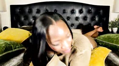 Nicolesolace strips and teases with her big ebony tits & dirty talk in Cam2Cam