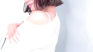 Starlizzy, the sex-crazed cam girl, gets down and dirty with her fiery butt and captivating curves