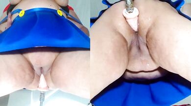 Watch SammyEvans__, the BBW MILF, get down and dirty with her dildo and vibrator in this homemade video