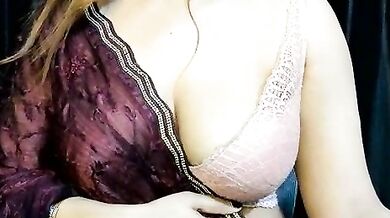 ClassicClarity role-plays as a curvy young chick with big tits and a tight pussy for a private cam show with a young stud