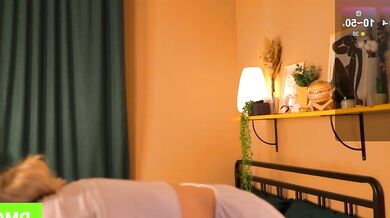 Alina Bailey strips, teases & deepthroats like a pro - white teen foot fetish