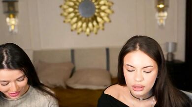 Anabel2054's mesmerizing cam show - a stunning dÃ©colletage with a divine goddess