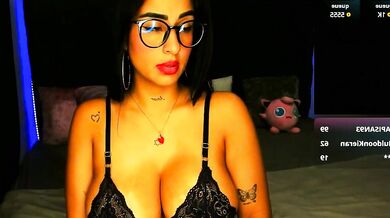 Lovely Violet13 twerks her big latina ass & throat before deepthroating a big-dicked stud