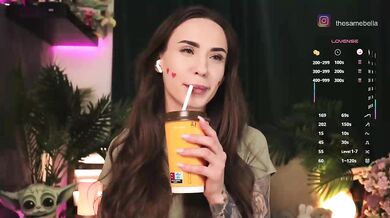 IzabellaOne - Porn Video [Bongacams]: sensual décolletage, wants to start touching pussy, radiant bosom