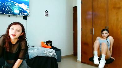 Naughty 3littleschoolteens strips & teases with toys in public - HD video