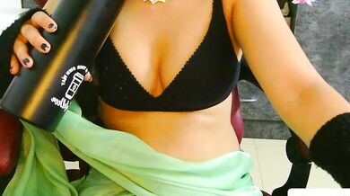 Aliyadsouza's steamy striptease & doggy-style creampie - Asian cutie's tight ass gets a rough