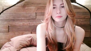 Petite blonde ErikaShyy in nylon & white cosplay gets doggy-styled in POV