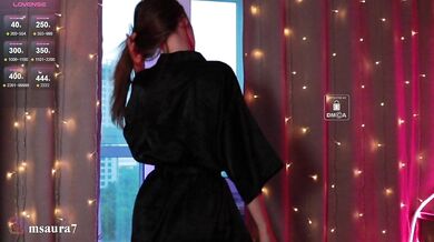 MsAura - Porn Video [Bongacams]: seductive pleasure, lovely contours, charming cam session