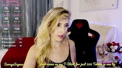 Soraya-Sapeca - Porn Video [Bongacams]: past live session, rides, gorgeous rump