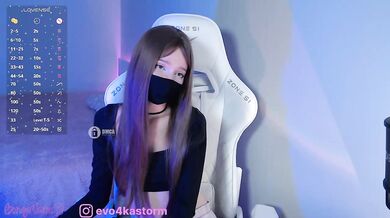 Evo4kaStorm - Porn Video [Bongacams]: sexcam, perfectly contoured décolletage, naked