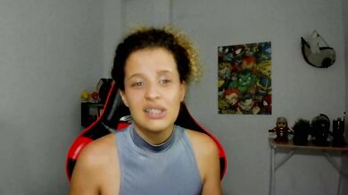 Milha__ - Porn Video [Cam4]: toned thighs, licking, seductive cleavage