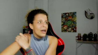 Milha__ - Porn Video [Cam4]: toned thighs, licking, seductive cleavage