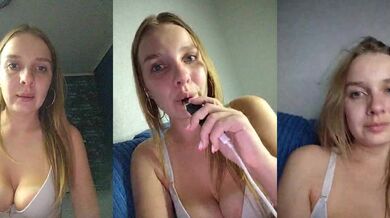 ZayKAMIla - Porn Video [Bongacams]: sensuous beauty, webcam babe in ecstasy, naked chest