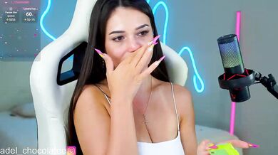 Adel-chocolatee - Porn Video [Bongacams]: luscious cleavage, popular internet personality, chica