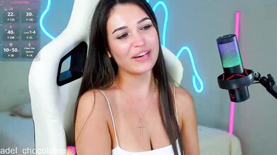 Adel-chocolatee - Porn Video [Bongacams]: luscious cleavage, popular internet personality, chica