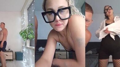 OlyaKolya - Porn Video [Bongacams]: beautiful derriere, sultry girl on cam, busty