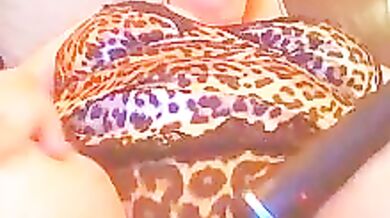 Watch Melinastarr's big ass bounce as she gets her pussy pounded in doggy-style while squirting in orgasmic delight!